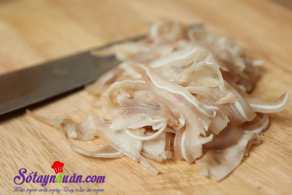 C&aacute;ch l&agrave;m nộm sứa 2