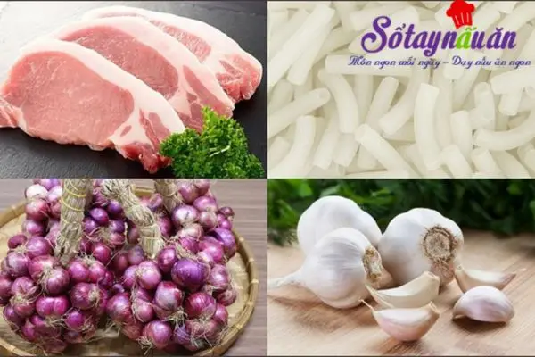 Hướng dẫn c&aacute;ch l&agrave;m nui x&agrave;o thịt heo