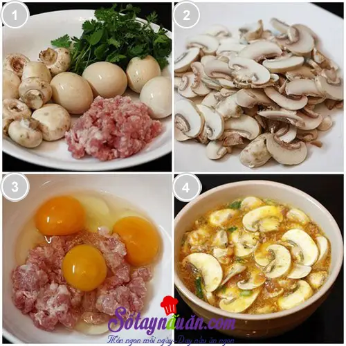 Trứng hấp nấm rơm 1