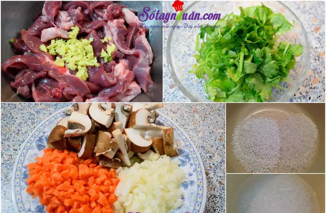 c&aacute;ch nấu ch&aacute;o tim heo cho b&eacute; ăn dặm 2
