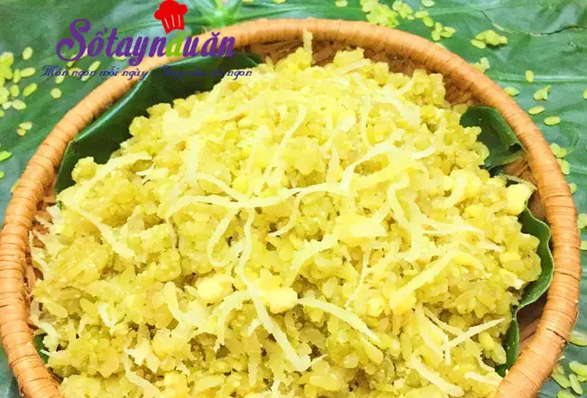 Hướng dẫn c&aacute;ch nấu x&ocirc;i cốm 10