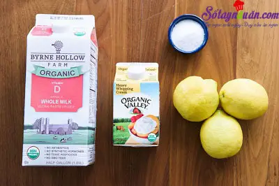 Hướng dẫn l&agrave;m ph&ocirc; mai Ricotta bằng l&ograve; vi s&oacute;ng cực dễ nguy&ecirc;n liệu