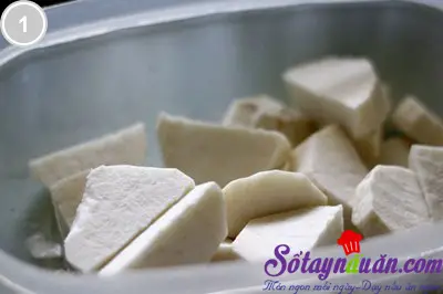Khoai sọ kho thịt 1