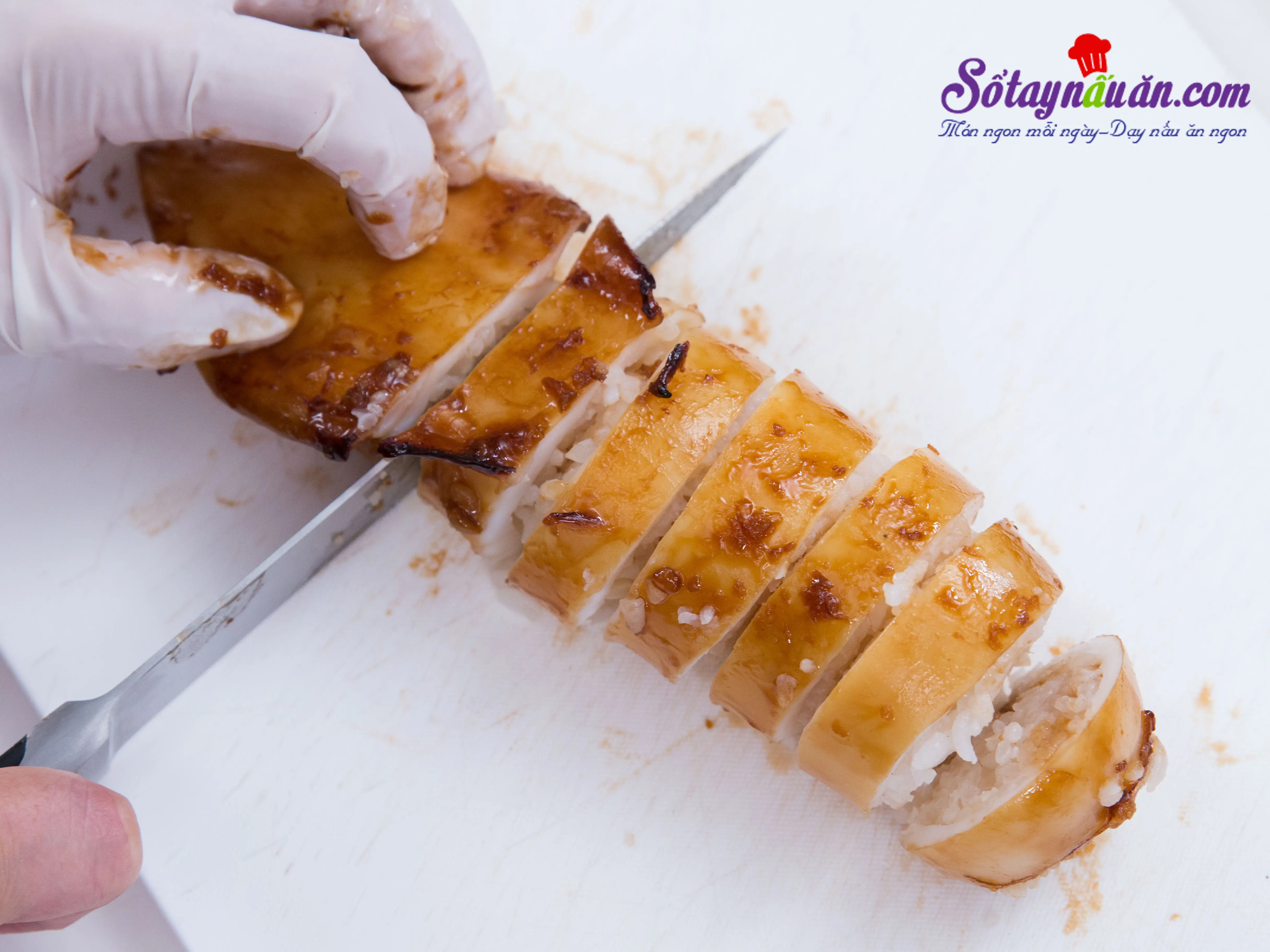 Mực nhồi cơm sốt Teriyaki - m&oacute;n ngon kh&ocirc;ng thể cưỡng 9