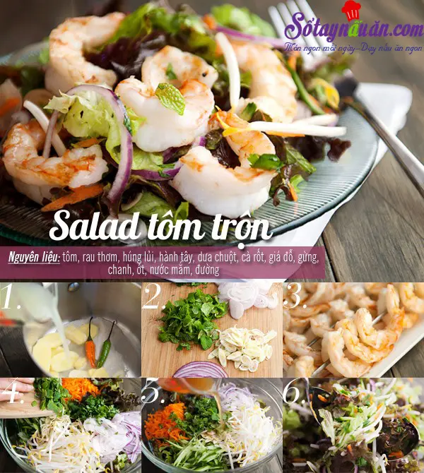 Salad t&ocirc;m trộn