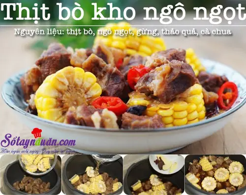 Thịt b&ograve; kho ng&ocirc; ngọt
