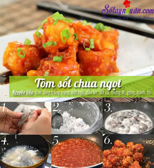T&ocirc;m sốt chua ngọt 1